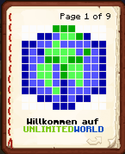 Erste Seite des Gastbuchs