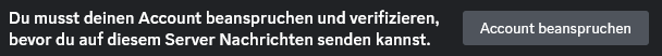 Hinweis von Discord