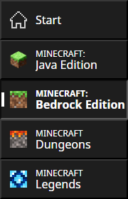 Java Edition und Bedrock Edition im Launcher