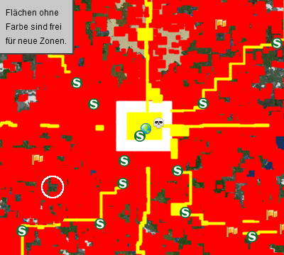 Alle Zonen sind ausgefüllt